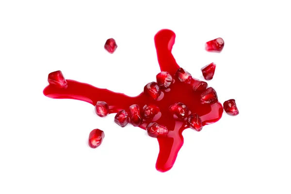 Pomegranate seeds with juice — Stock Photo, Image