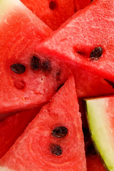 Pieces of watermelon, macro shot — Stock Photo, Image