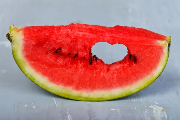 Loving the watermelon — Stock Photo, Image