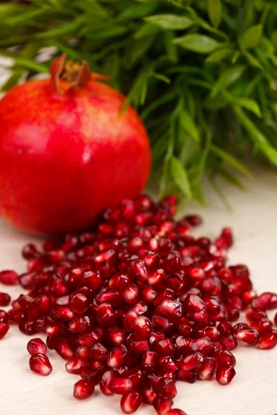 Heap of grenadine seeds — Stock Photo, Image