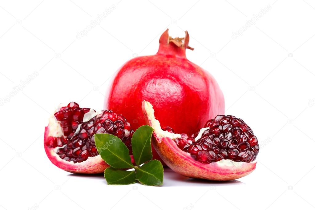 Slices of pomegranate 