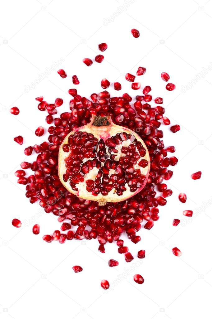 Half of a pomegranate