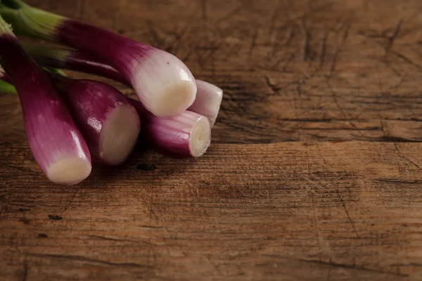 Closeup view of onions Stock Photo