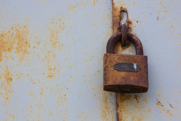 Lock Locked Old Door — Stockfoto