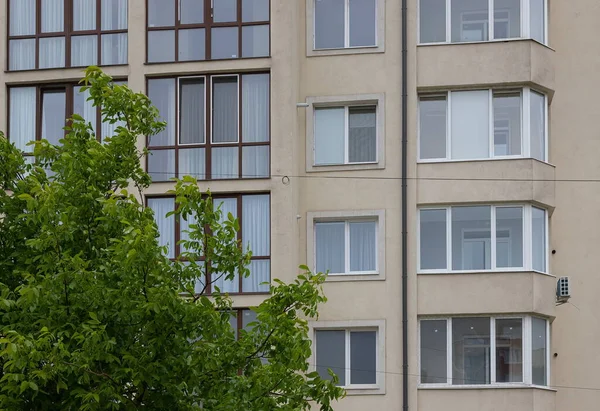 Molti Edifici Residenziali Piani Appartamenti Sono Pronti Vendita Geometria Dell — Foto Stock