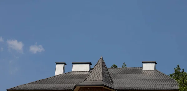 Roof House Roofing Materials Construction — Stock Photo, Image