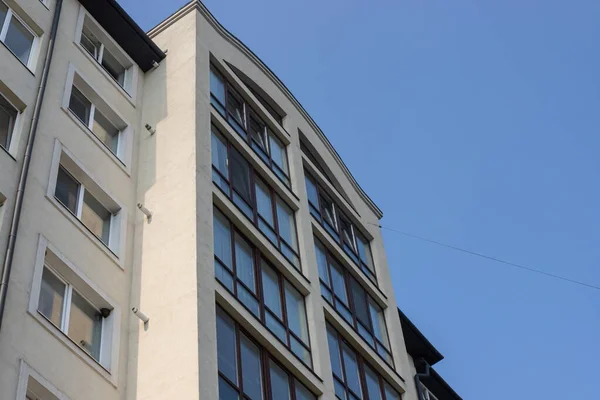 Moderne Europäische Wohnhausviertel Abstrakte Architektur Fragment Moderner Urbaner Geometrie — Stockfoto