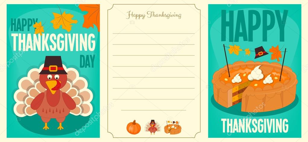 Joyeux Thanksgiving Carte Image Vectorielle Par Elfivetrov C Illustration