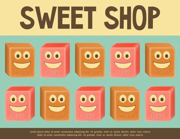 Sweet Shop — Stock Vector