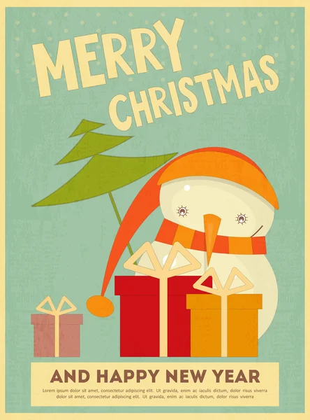 Boldog Karácsonyi üdvözlőlapot! — Stock Vector