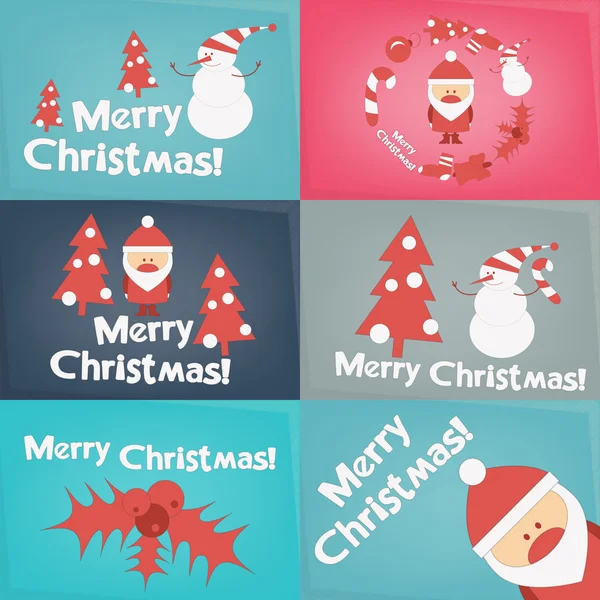 Merry Christmas Greeting Card — Stock Vector