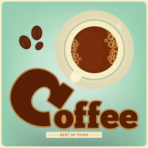 Coffee Card — Stock Vector