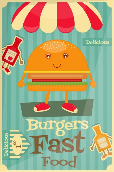 Burger — Stock Vector