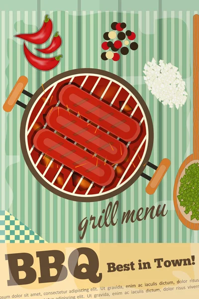 Grillen — Stockvektor