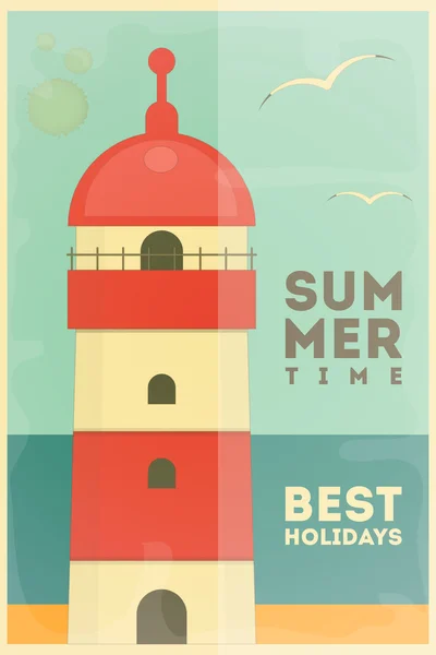 Summer Holidays Card — Stock Vector