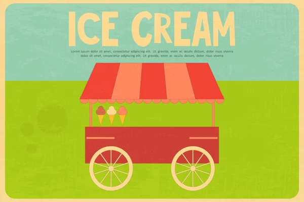 Ice Cream Posters — Stock Vector