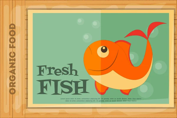 Pesce fresco — Vettoriale Stock