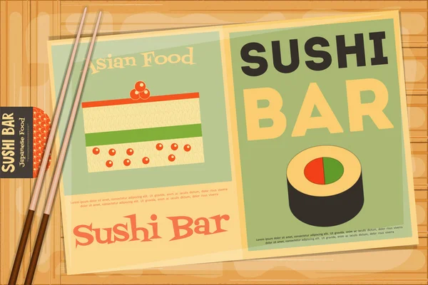 Sushi. — Vector de stock