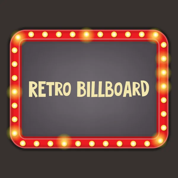 Retro billboard — Stok Vektör