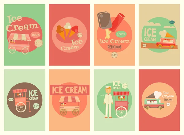 Jégkrém plakát — Stock Vector