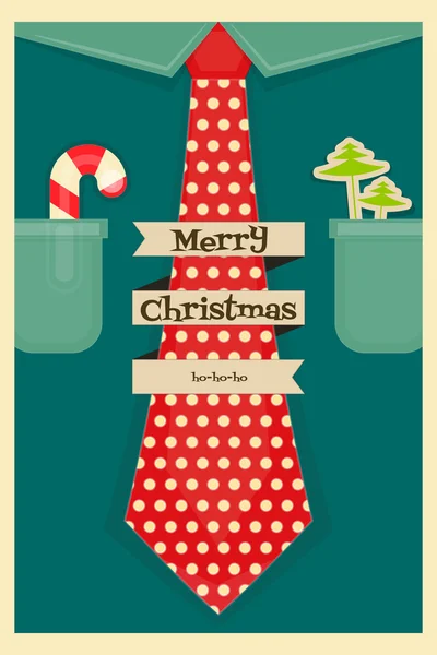 Christmas Greeting Poster — Stock Vector