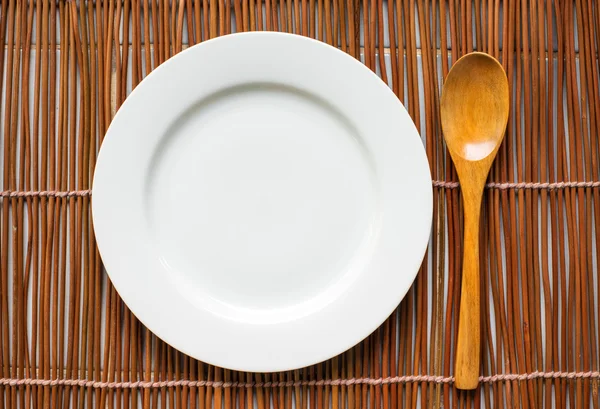 Top view of tableware for eating — Stock Photo, Image