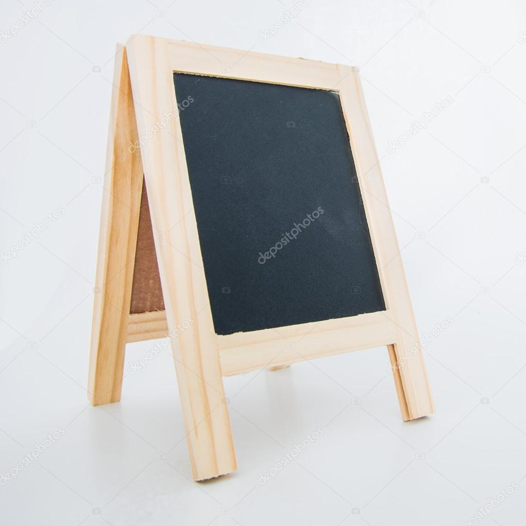 Wood display chalkboard