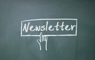 parmak tıklayın bülten sembolü