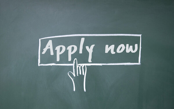 Finger click apply now button