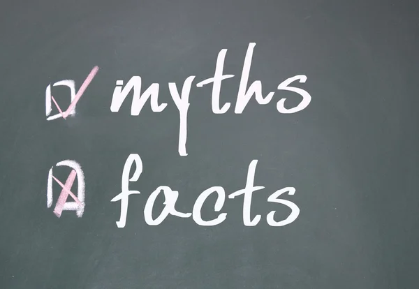 Facts or myths determine — Stock Photo, Image