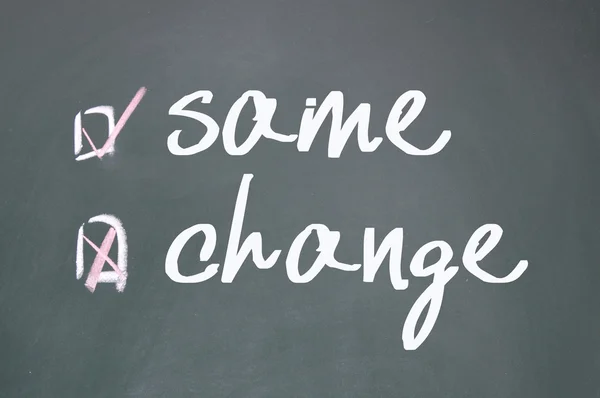 Change or same choice — Stock Photo, Image
