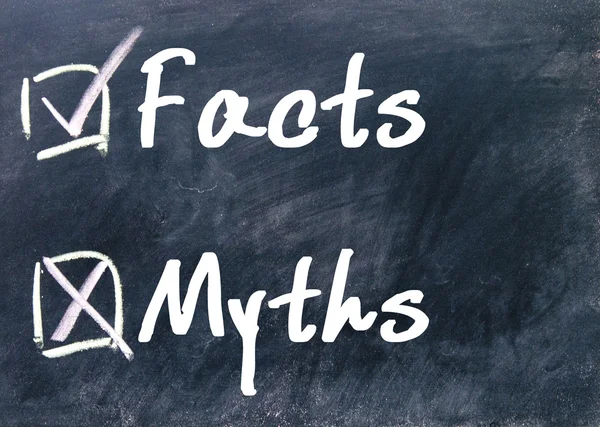 Facts or myths determine — Stock Photo, Image