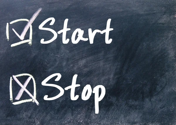 Start or stop determine — Stock Photo, Image