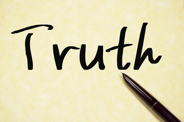 Truth word write on paper — Stock Photo, Image