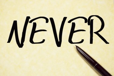 Hiç kelime yazma kağıt üzerinde 