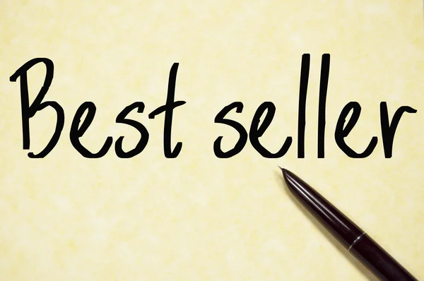 Testo best seller scrivere su carta — Foto Stock