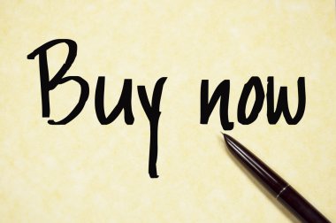 Metin yazma kağıt üzerinde şimdi satın al 