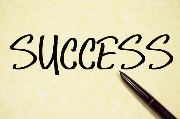 Success word write on paper — Stock Photo, Image