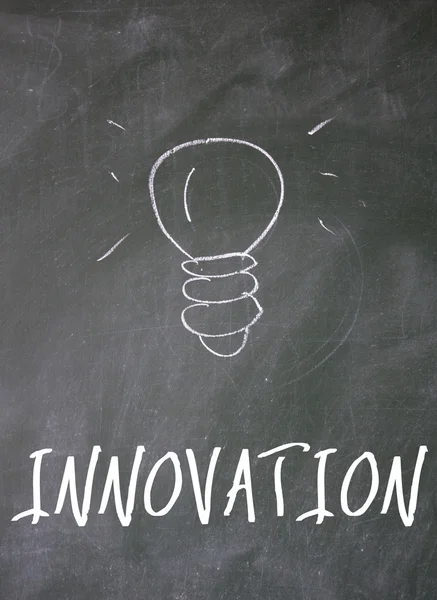 Innovation sign on blackboard — Stock Photo, Image