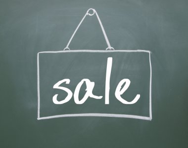 Satılık tabela yazı tahtası üzerinde