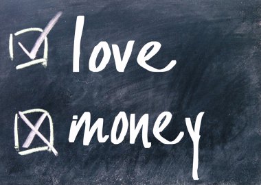 Aşk ve para bir seçim 