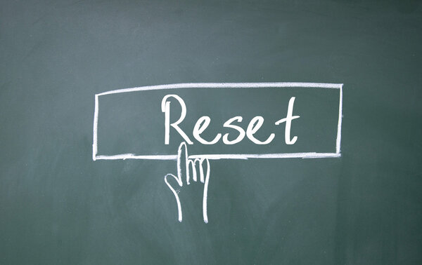 finger click reset symbol on blackboard