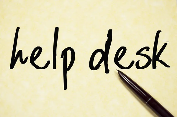 Help desk texto em papel — Fotografia de Stock