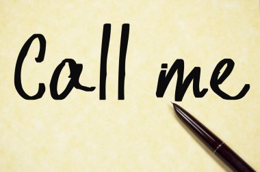 Metin yazma kağıt üzerinde ara beni 