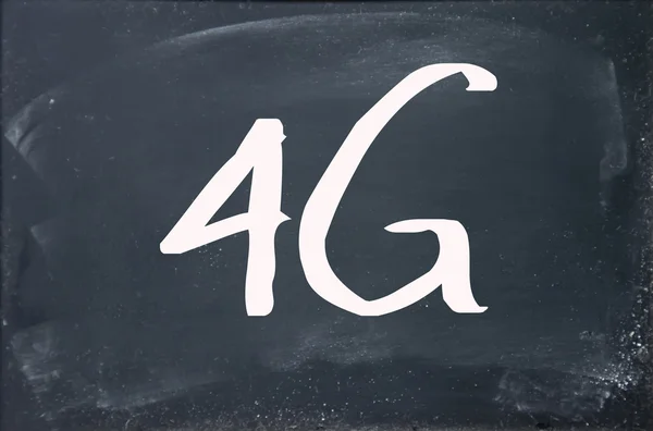 4G sign on blackboard — Stock Photo, Image