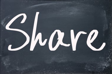 yazı tahtası üzerinde sözcük yazmak paylaşmak