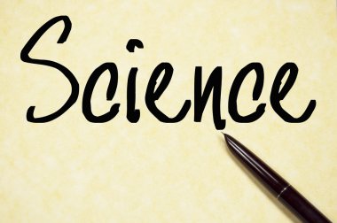 Bilim kelime yazma kağıt üzerinde 