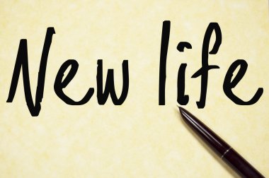 yeni hayat metin kağıda yazmak 