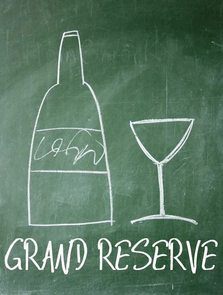 Grand reserve sign on blackboard — Stock Photo, Image