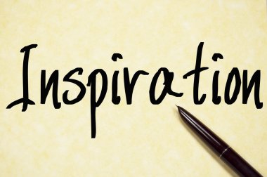 ilham kelime yazma kağıt üzerinde 